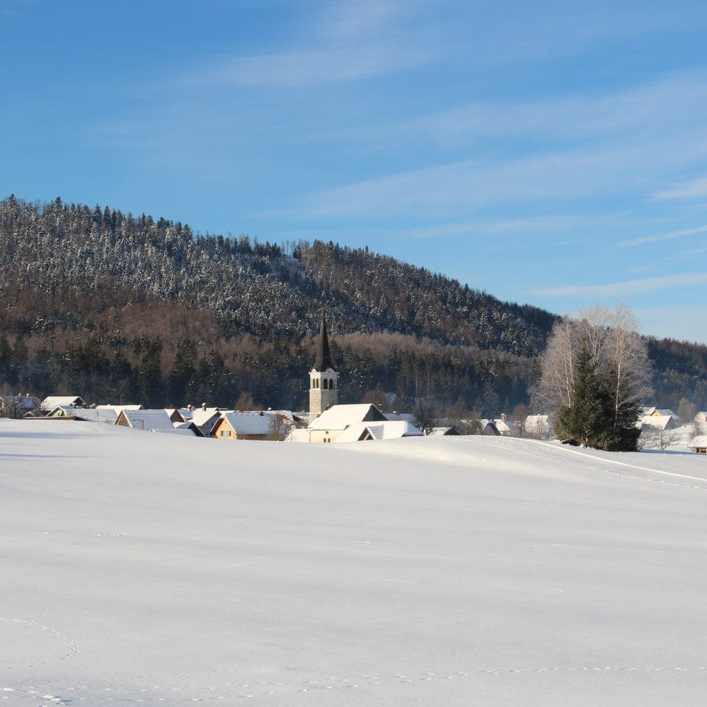 Babno Polje in winter