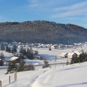 Idyllic winter in Babno Polje