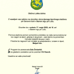 Otvoritev obnovljenega športnega stadiona