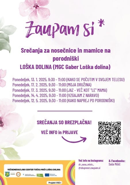 Srečanja za nosečnice in mamice na porodniški