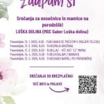 Srečanja za nosečnice in mamice na porodniški