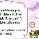 Delavnica peke velikonočnih pletenic in ptičkov