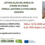 Ustvarjalna delavnica za starše in otroke: Zimska lanterna iz steklenega kozarca