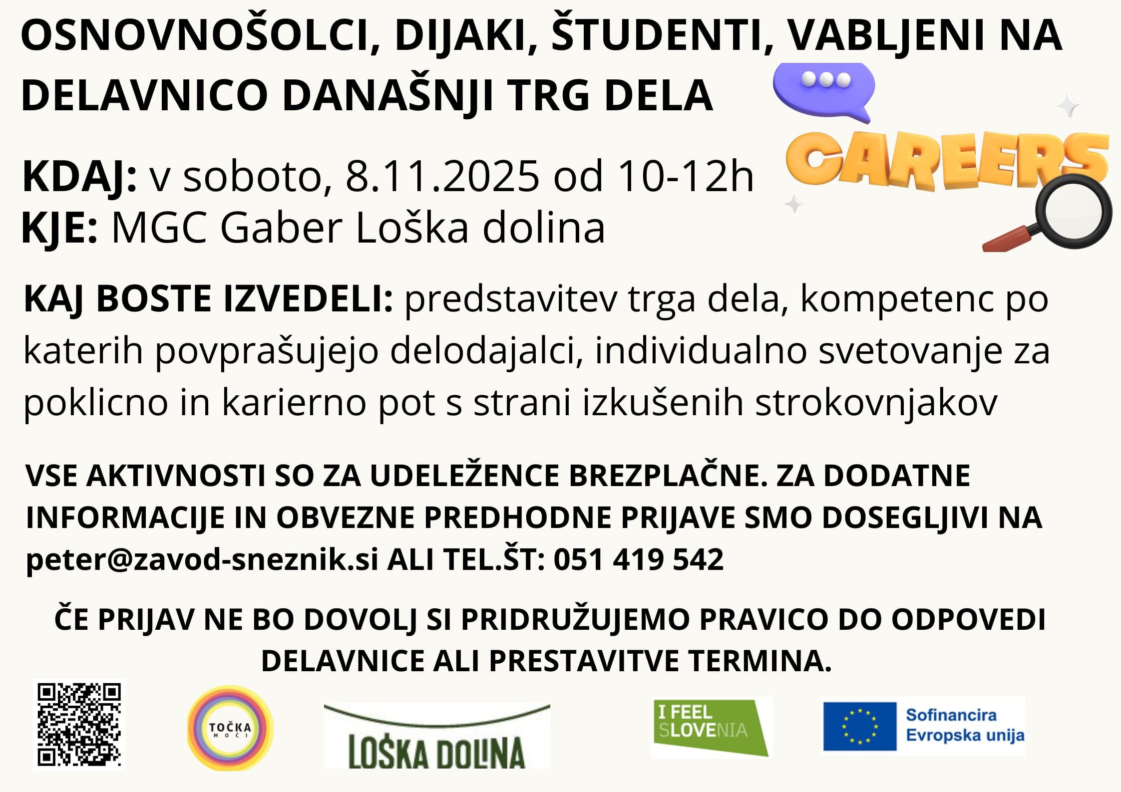 Delavnica Današnji trg dela