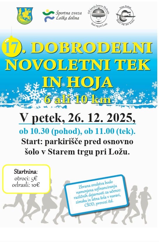 17. Dobrodelni novoletni tek in hoja