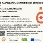 Predavanje čarobni svet sirupov