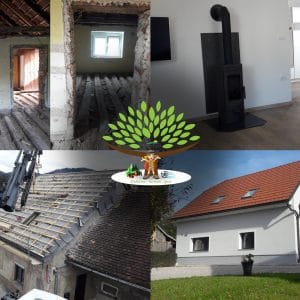 Obnova 300 let stare hiše v Starem trgu pri Ložu