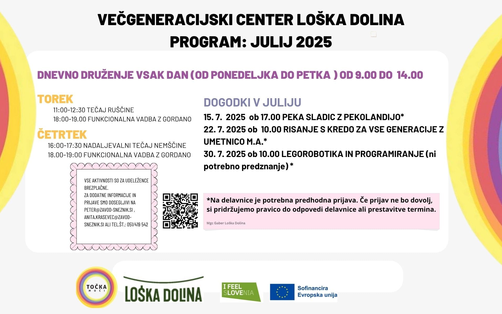 Delavnica Peka sladic s Pekolandijo