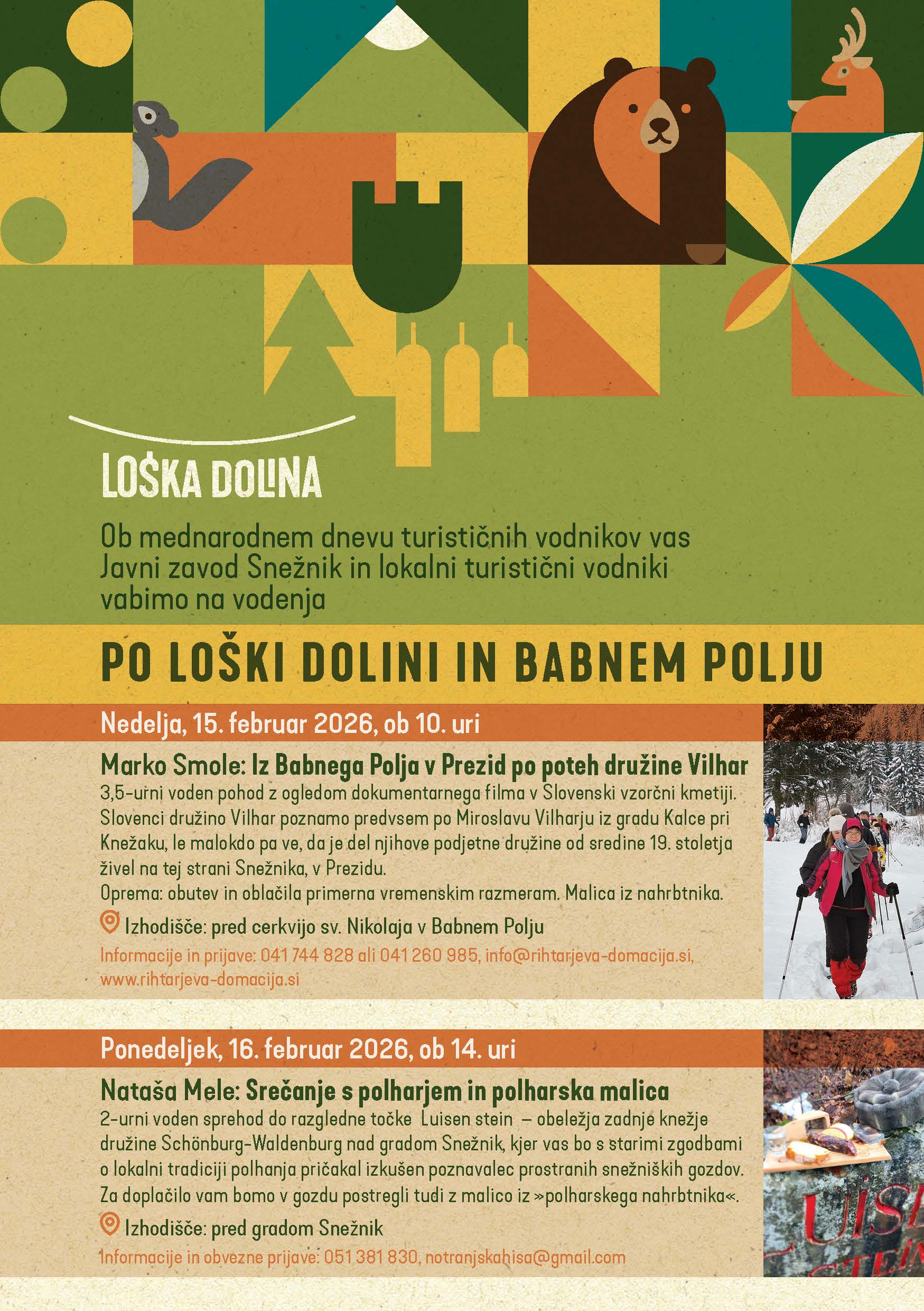 Vodenja PO LOŠKI DOLINI IN BABNEM POLJU