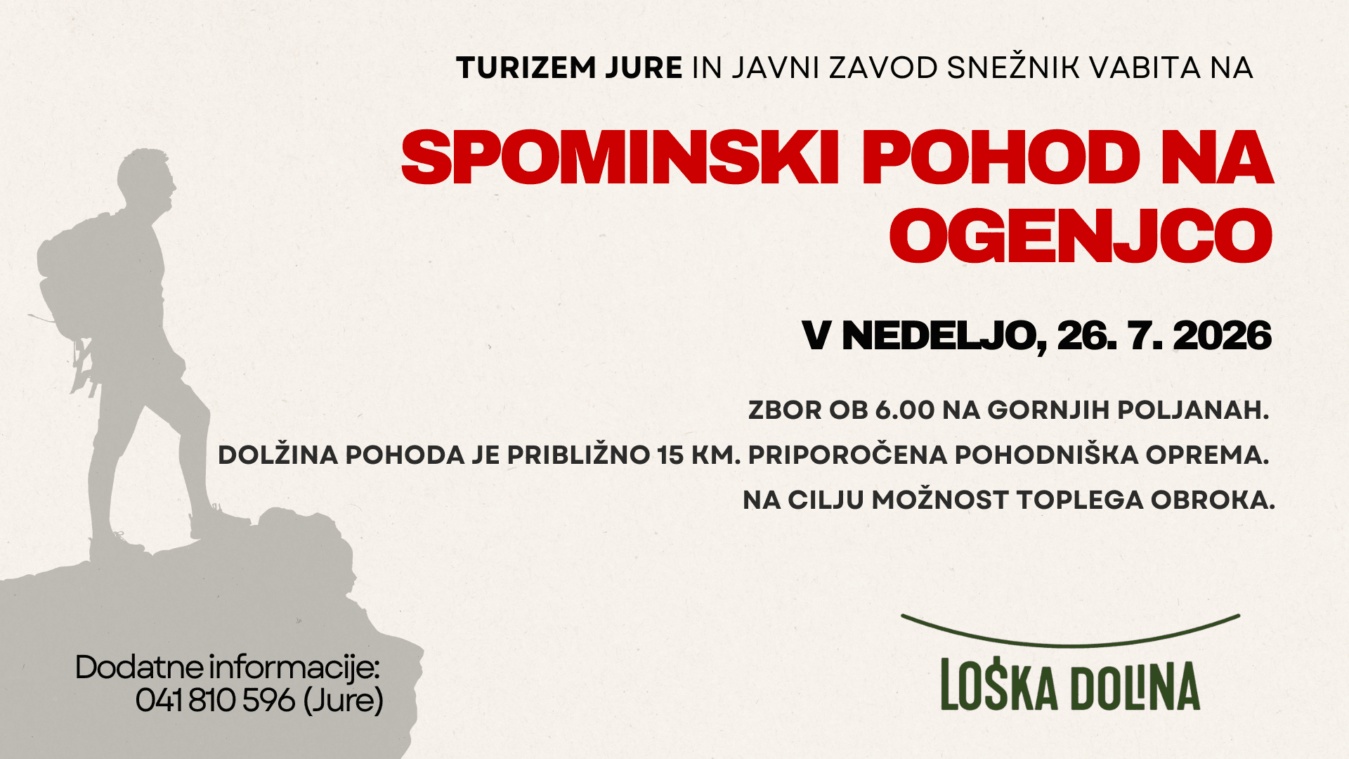 spominski pohod na ogenjco 2026